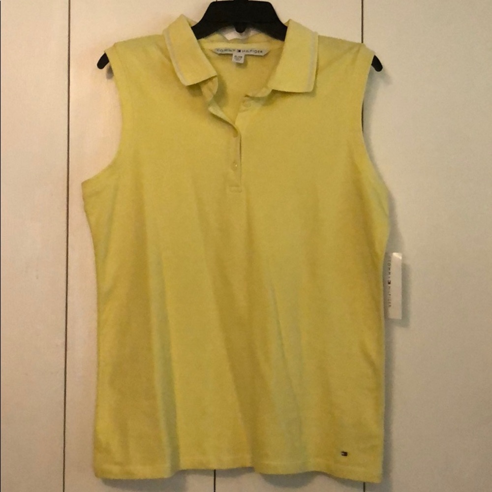 WOMEN'S TOMMY HILFIGER SLEEVELESS GOLF POLO BLOUSE